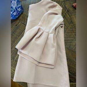 LOFT Blush Pink Pleated Sleeve Top